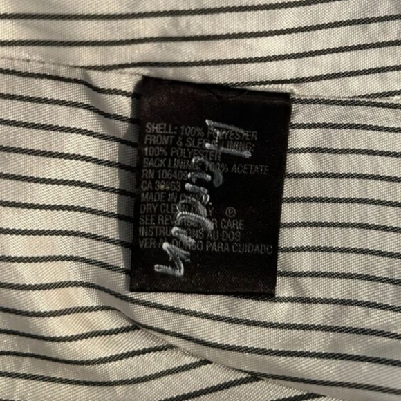 Tahari Arthur S. Levine Classic Black‎ Blazer with Silver Buttons Professional 8 - Picture 11 of 12